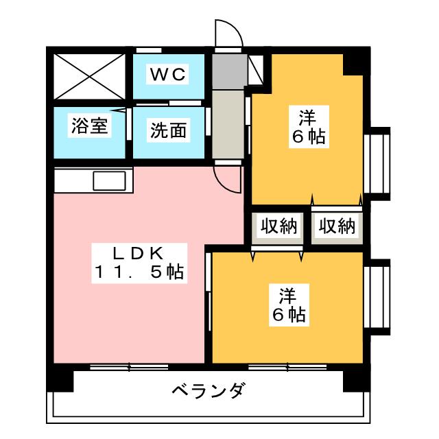 第２パレス佐藤の間取り