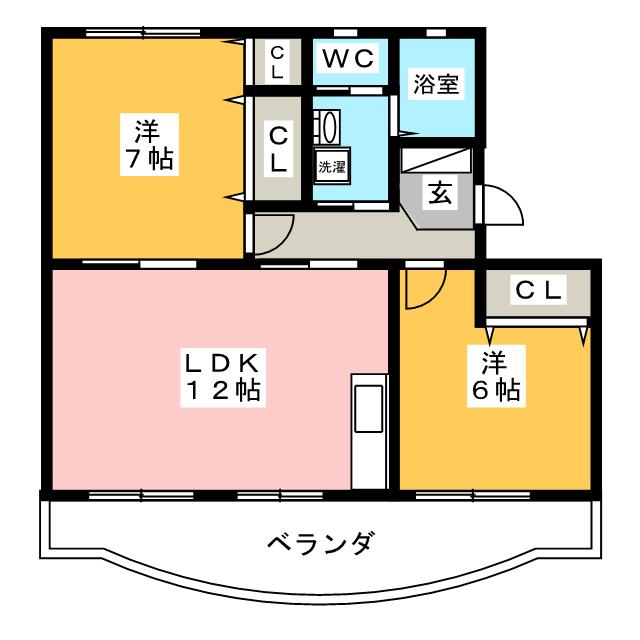 渡辺ハイツの間取り