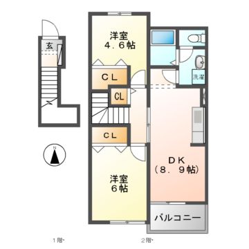 カーサカリエンテの間取り