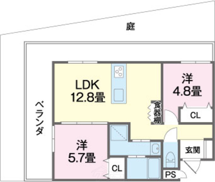 グランテージ岳（ガク）の間取り