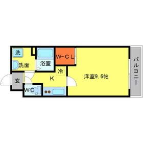 吹田市豊津町のマンションの間取り