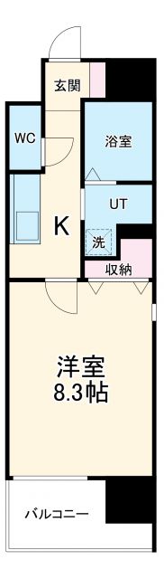 一宮市栄のマンションの間取り