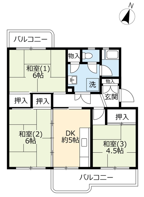 ＵＲ南花台の間取り