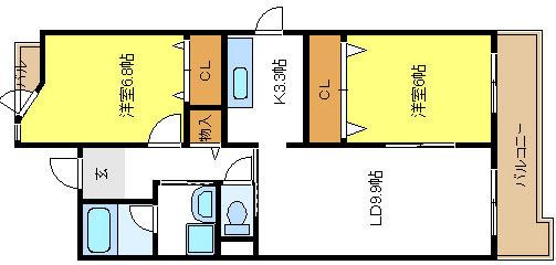 スプリング南住吉_間取り_0