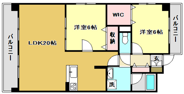 【グランドール桜井の間取り】