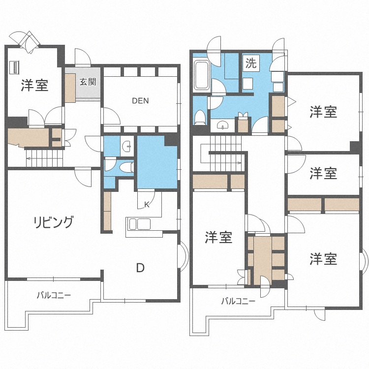 スカイラークヒルズマンションの間取り