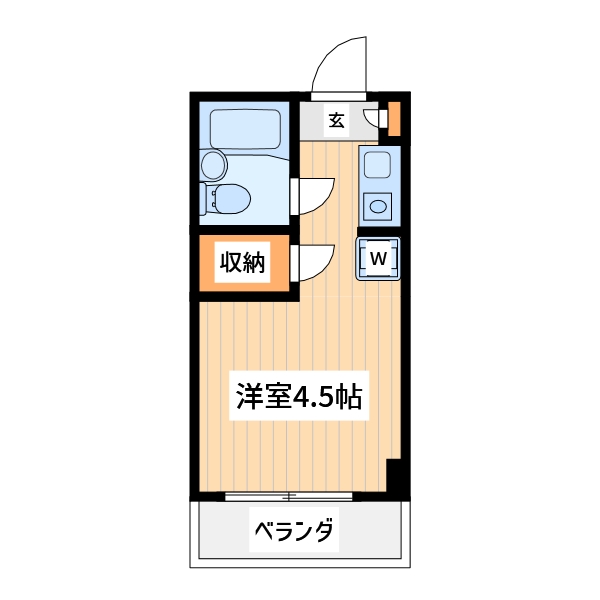 八王子市小門町のマンションの間取り