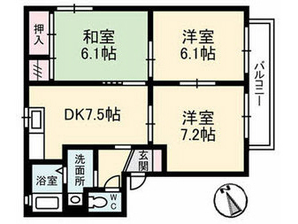 シャーメゾン グリーンヒルAの間取り