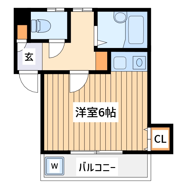 町田市金井ヶ丘のアパートの間取り