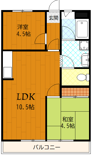 レーヴＴＡＫＥＤＡひばりヶ丘11の間取り