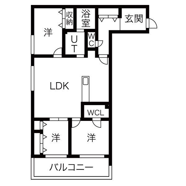 クラス伏見レジデンスの間取り