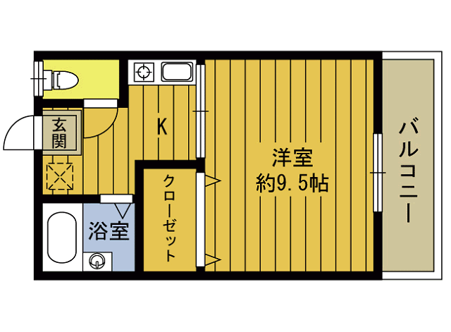 はるやアパートの間取り