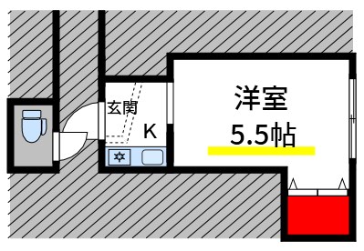 墨田区亀沢のマンションの間取り