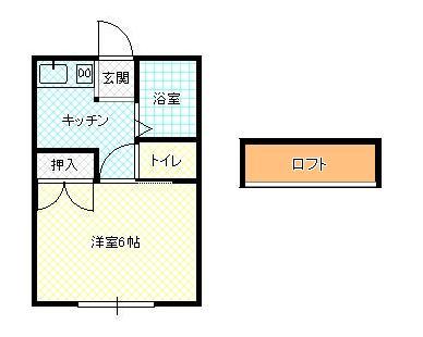 山形市南栄町のアパートの間取り