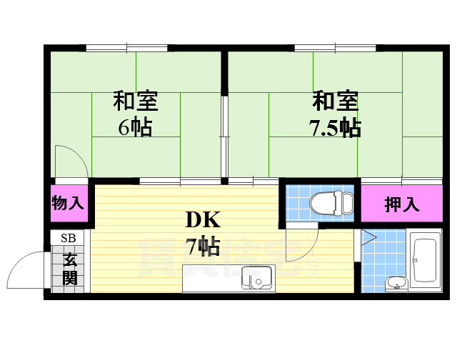 【畷スカイハイツの間取り】