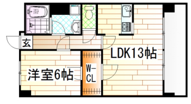 【広島市西区南観音のマンションの間取り】