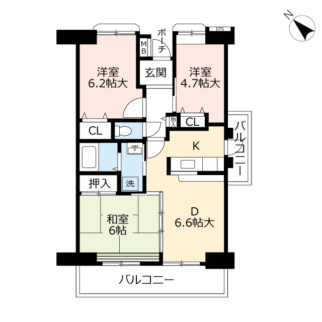 ＵＲアーベインルネス足立の間取り