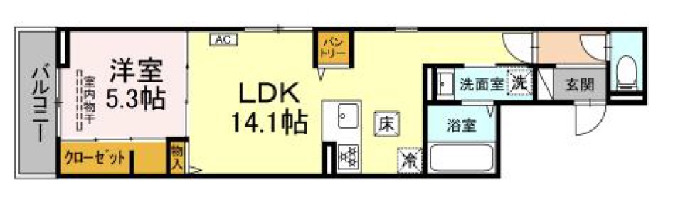 川崎市川崎区昭和のアパートの間取り