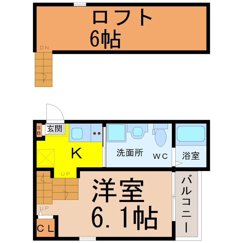 【ボンヌール枇杷島の間取り】
