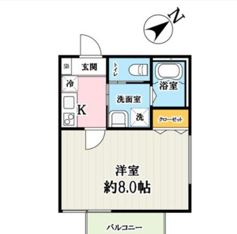 さいたま市西区大字西遊馬のアパートの間取り