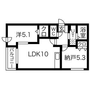 札幌市豊平区豊平一条のマンションの間取り