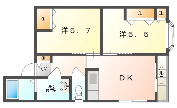 ラフィーヌ太子橋の間取り