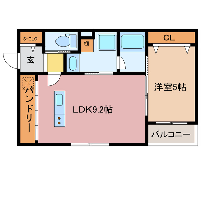 桑名市大字和泉のアパートの間取り