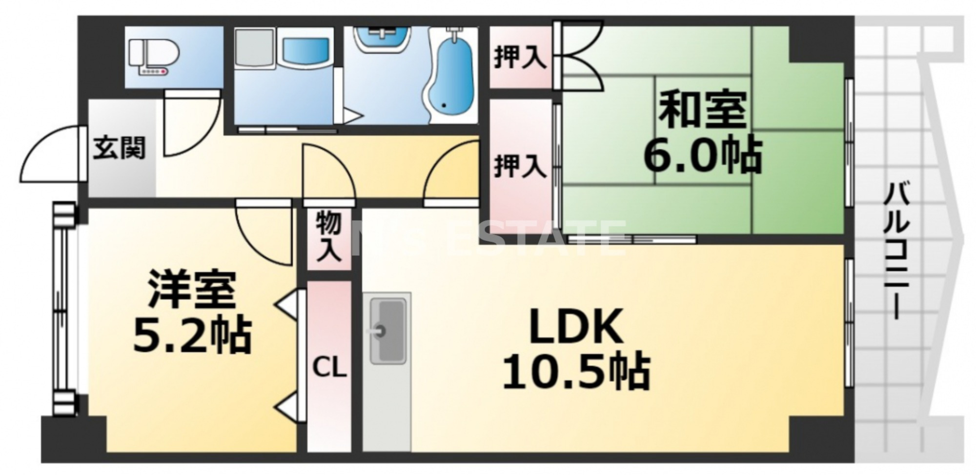 ガーデンコート楠ケ丘の間取り