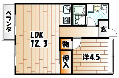 MOON中原東の間取り