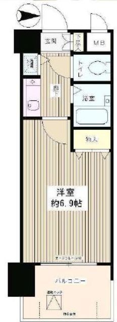 【新宿区上落合のマンションの間取り】