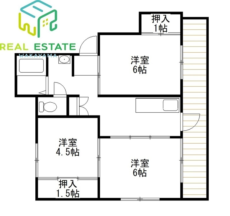 海南市下津町小原のマンションの間取り