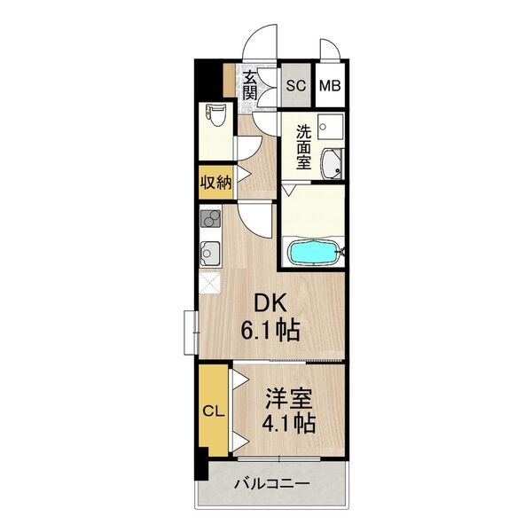 スプランディッド新大阪EASTの間取り