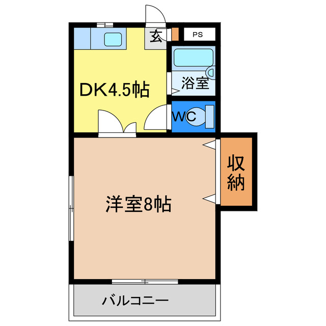 徳島市上助任町のマンションの間取り