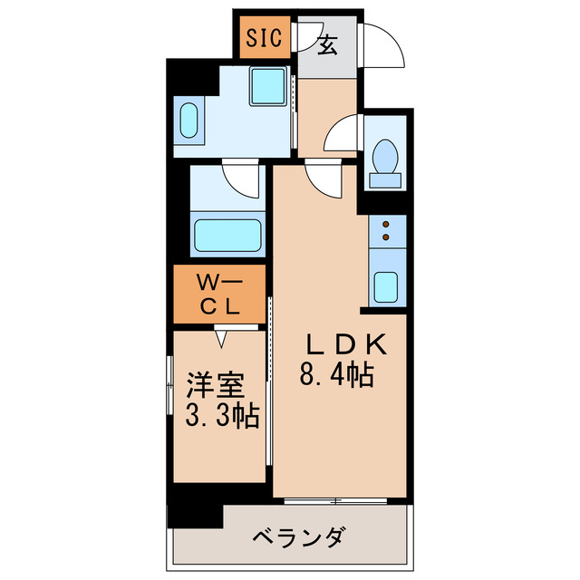 プレサンスロジェ車道駅前NORTHの間取り