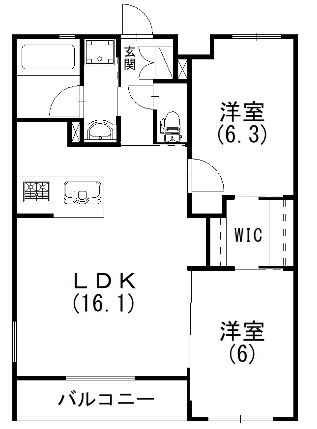 カーサ　フォンターナの間取り