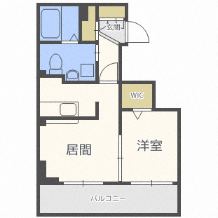 札幌市中央区南一条東のマンションの間取り