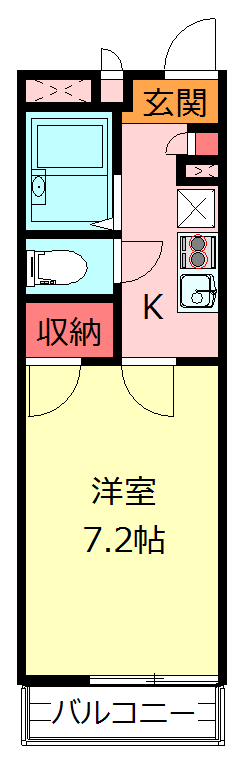 レオパレスビジュの間取り