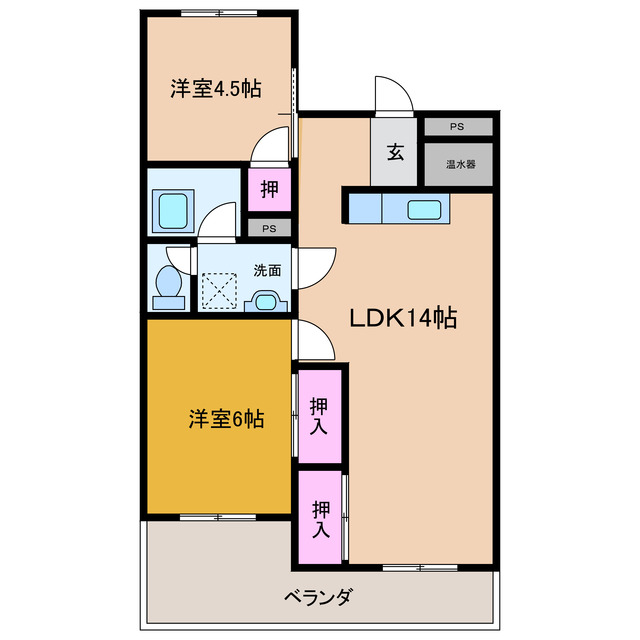 山田マンションの間取り