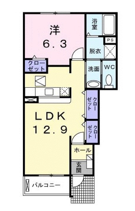 ブランシュールＢの間取り