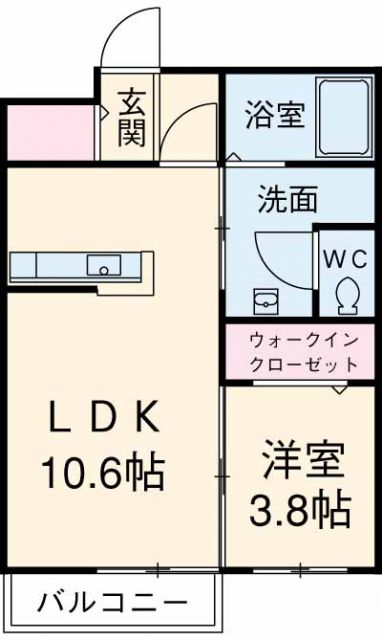 【カーサ・ベルディーの間取り】