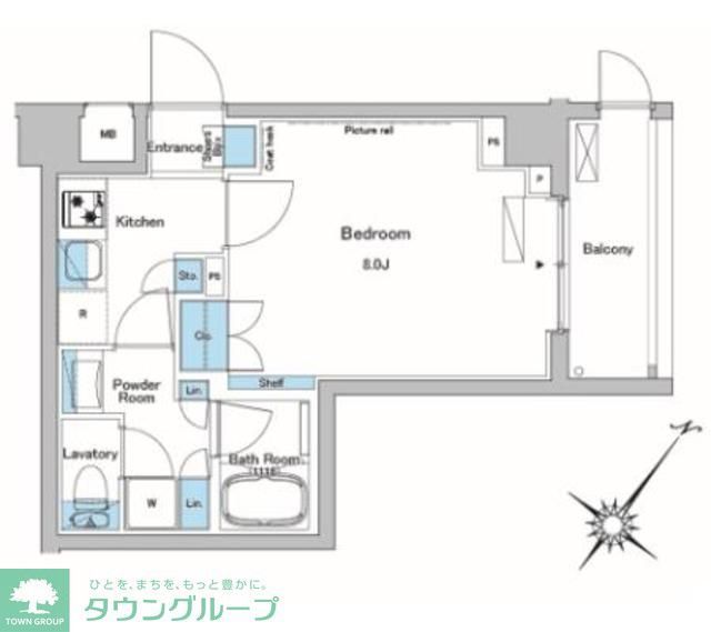 ルフォンプログレ中野富士見町の間取り