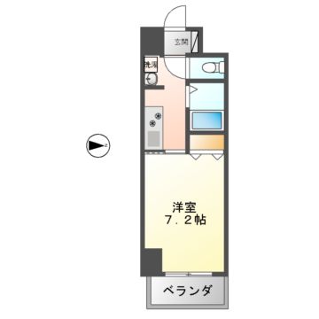 名古屋市中区栄のマンションの間取り