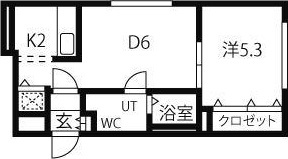 ブランノワール札幌駅前の間取り