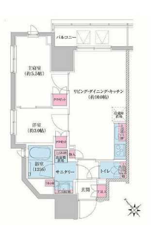 杉並区上荻のマンションの間取り