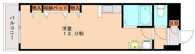 北九州市八幡西区則松のマンションの間取り