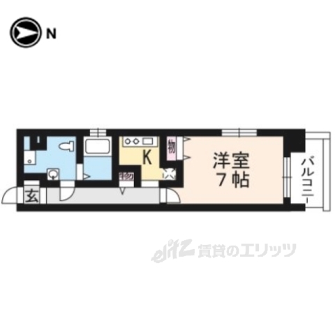 ＯＲＹＺＡ三条西洞院の間取り