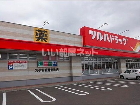 【苫小牧市明野新町のアパートのドラックストア】