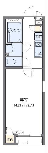 クレイノ郁の間取り