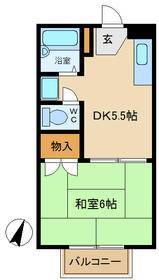 姫路市北条梅原町のアパートの間取り