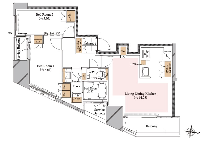 ブランシエスタ白山の間取り